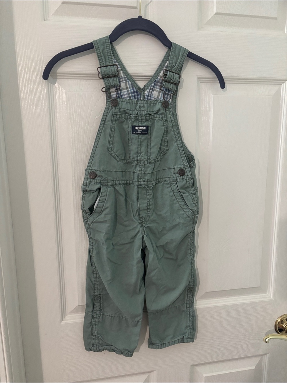 OshKosh B'gosh Light Green Kids Overalls